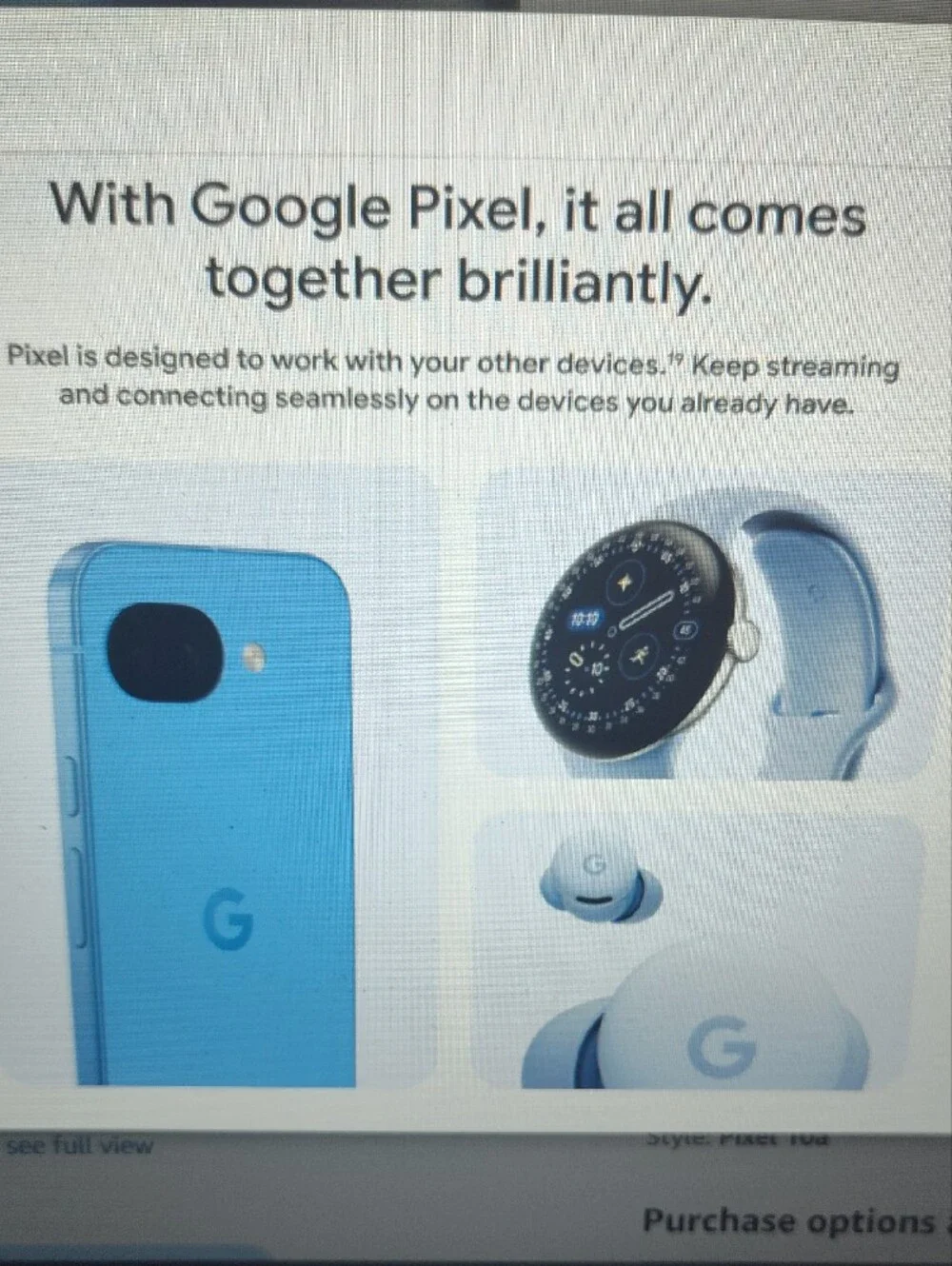 Google Pixel 10a Phone in OBSIDIAN